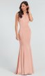 Long Bridesmaid Dress with Tied Back KL-200019