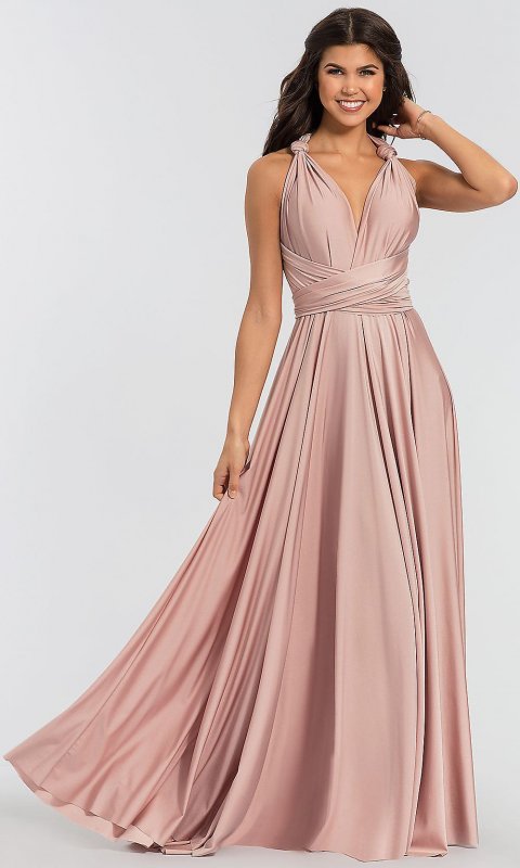 Long Convertible Jersey Bridesmaid Dress by KL-200022-v