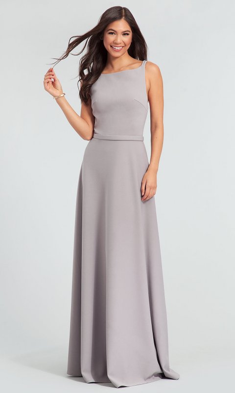 Long Stretch-Crepe Bridesmaid Dress KL-200023