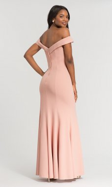 Long Strapless Bridesmaid Dress with Ruffles KL-200198