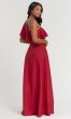 Long Satin One-Shoulder Bridesmaid Dress KL-200026