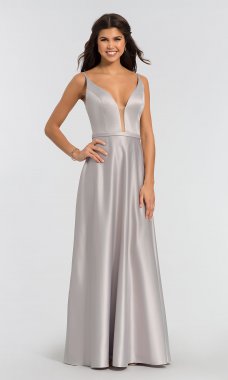 Long V-Neck A-Line Bridesmaid Dress KL-200031