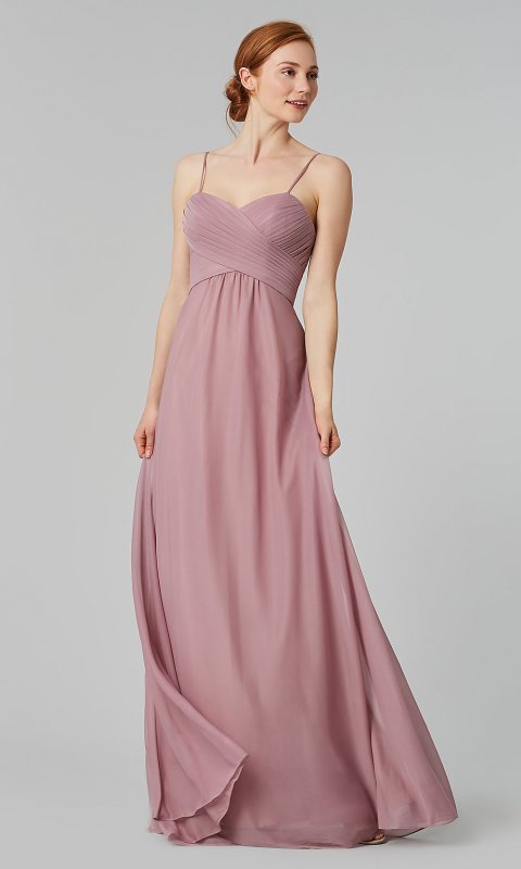 Long Sweetheart Chiffon Bridesmaid Dress KL-200039