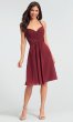 Chiffon Short Halter Bridesmaid Dress by KL-200045