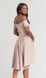 Off-the-Shoulder High-Low Bridesmaid Dress KL-200048