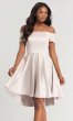 Off-the-Shoulder High-Low Bridesmaid Dress KL-200048