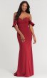 Sleeved Off-the-Shoulder Bridesmaid Dress KL-200060