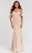 Sleeved Off-the-Shoulder Bridesmaid Dress KL-200060