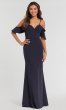 Sleeved Off-the-Shoulder Bridesmaid Dress KL-200060