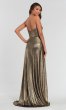 Metallic-Jersey Long Bridesmaid Dress KL-200063