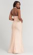 Sequin Long Peach Bridesmaid Dress KL-200081