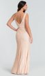 V-Neck Long Bridesmaid Dress with Sequins KL-200085