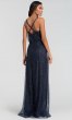 Long Glitter Blouson Bridesmaid Dress KL-200088