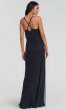 V-Neck Long Beaded Bridesmaid Dress KL-200093