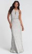 Beaded Blouson-Bodice Bridesmaid Dress by KL-200095