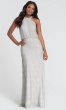 Long Beaded High-Neck Bridesmaid Dress KL-200096