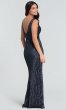 V-Neck Long Bridesmaid Dress with Sequins KL-200097