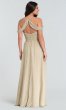 Cold-Shoulder Glitter-Knit Long Bridesmaid Dress KL-200098