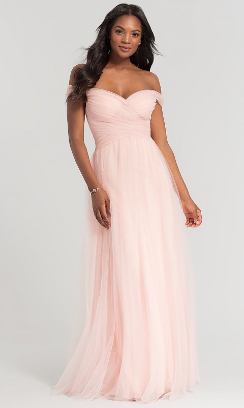 Off-the-Shoulder Long Bridesmaid Dress KL-200103