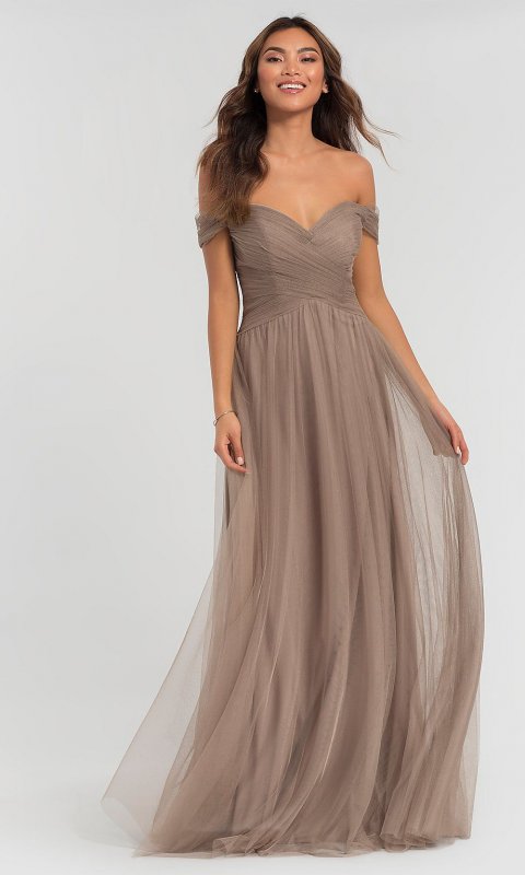 Off-the-Shoulder Long Bridesmaid Dress KL-200103