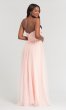 Pleated-Bodice Long Bridesmaid Dress KL-200107