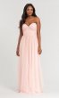 Pleated-Bodice Long Bridesmaid Dress KL-200107