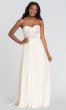 Embroidered-Bodice Long Bridesmaid Dress KL-200111