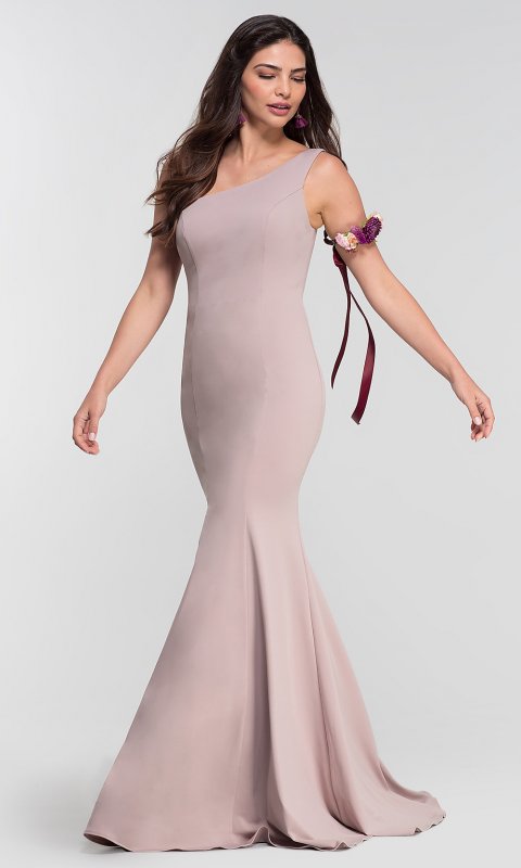 One-Shoulder Long Bridesmaid Dress by KL-200122