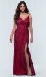 V-Neck Long Jersey Bridesmaid Dress KL-200131