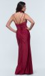 V-Neck Long Jersey Bridesmaid Dress KL-200131