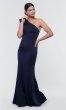 One-Shoulder Satin Long Bridesmaid Dress KL-200134