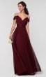 Chiffon Long V-Neck Bridesmaid Dress by KL-200143