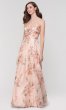 Strapless Floral-Print Bridesmaid Dress KL-200149