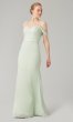 Off-Shoulder Long Chiffon Bridesmaid Dress KL-200156