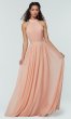 Long Chiffon High-Neck Bridesmaid Dress KL-200164