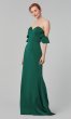 Off-the-Shoulder Long Satin Bridesmaid Dress KL-200171