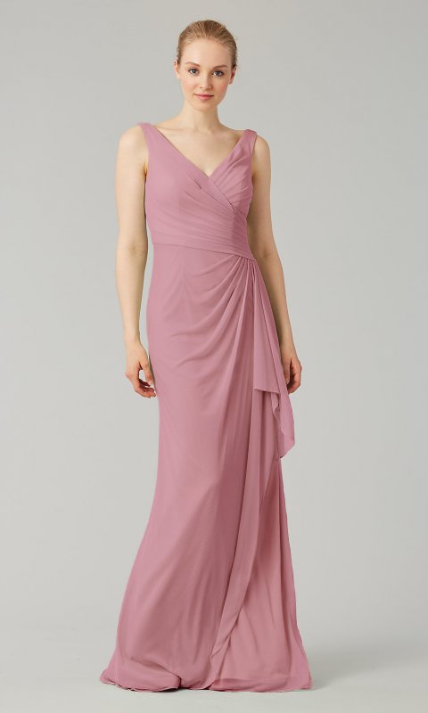 Faux Wrap Bridesmaids Dress: Limited KL-200183-v