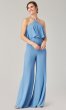 High-Neck Chiffon Bridesmaid Jumpsuit KL-200195