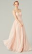 Tulle Long Strapless Bridesmaid Dress by KL-200204