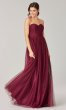 Tulle Long Strapless Bridesmaid Dress by KL-200204