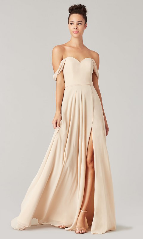 Strapless Off-the-Shoulder Bridesmaid Dress KL-200208