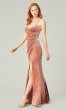 Velvet Quartz Pink Long Bridesmaid Dress by KL-200211q