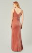 Pink Quartz Long Velvet Bridesmaid Dress by KL-200212q