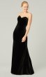 Strapless Long Onyx Bridesmaid Dress KL-200214o