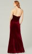 Velvet Ruby Long Strapless Bridesmaid Dress KL-200214r