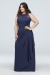 Extra Length Mesh Dress with Illusion Neckline 4XLF15662