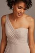 One-Shoulder Full Skirt Tall Bridesmaid Dress 4XLF20062
