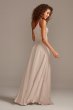 Crepe Satin One-Shoulder Tall Bridesmaid Dress 4XLF20099