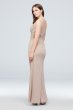 Mesh Tank Bridesmaid Dress with Lace Inset F19983