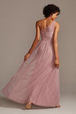 Strapless Corset Gown with Tulle Trumpet Skirt WBM3095